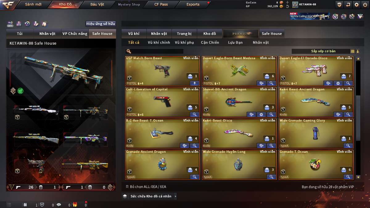 shop acc cf uy tin gia re